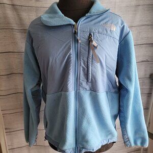 The North Face Denali Fleece Jacket Womens Size M Embroidered Baby Blue